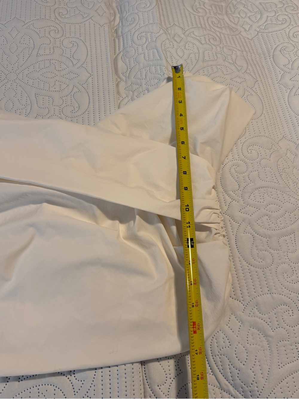 Banana Republic Women’s TAFFETA CROPPED TOP Size 10 Ivory - Picture 4 of 9